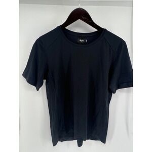 Rapha Womens Merino T Shirt Black Short Sleeve Cycling Performance Top